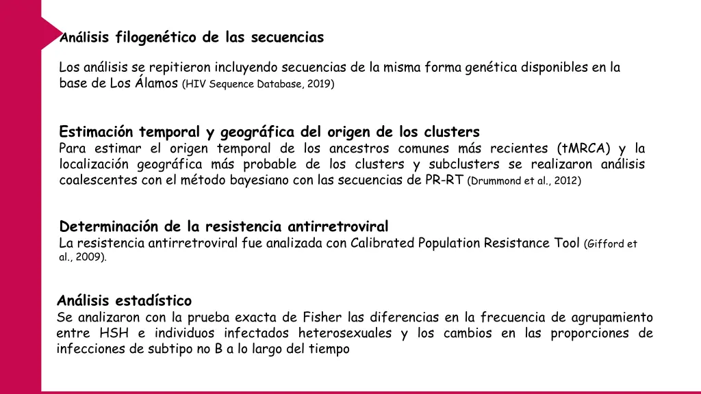 an l isis filogen tico de las secuencias