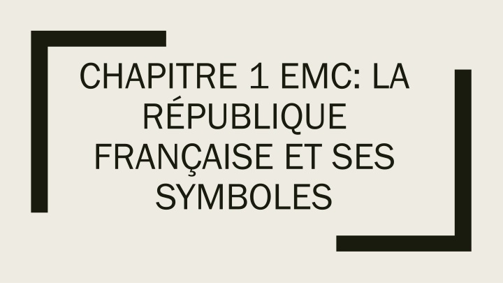 chapitre 1 emc la r publique fran aise