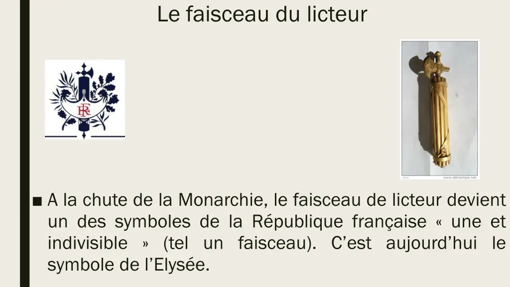 le faisceau du licteur