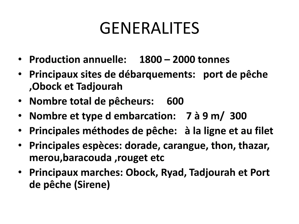 generalites