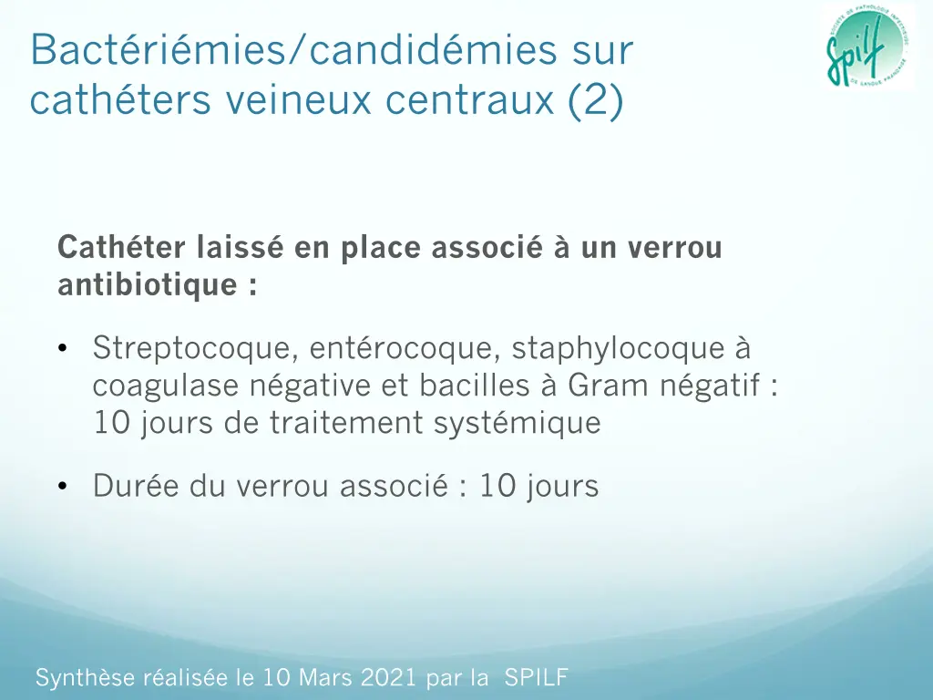 bact ri mies candid mies sur cath ters veineux 1