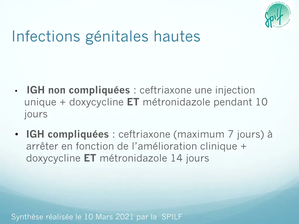 infections g nitales hautes