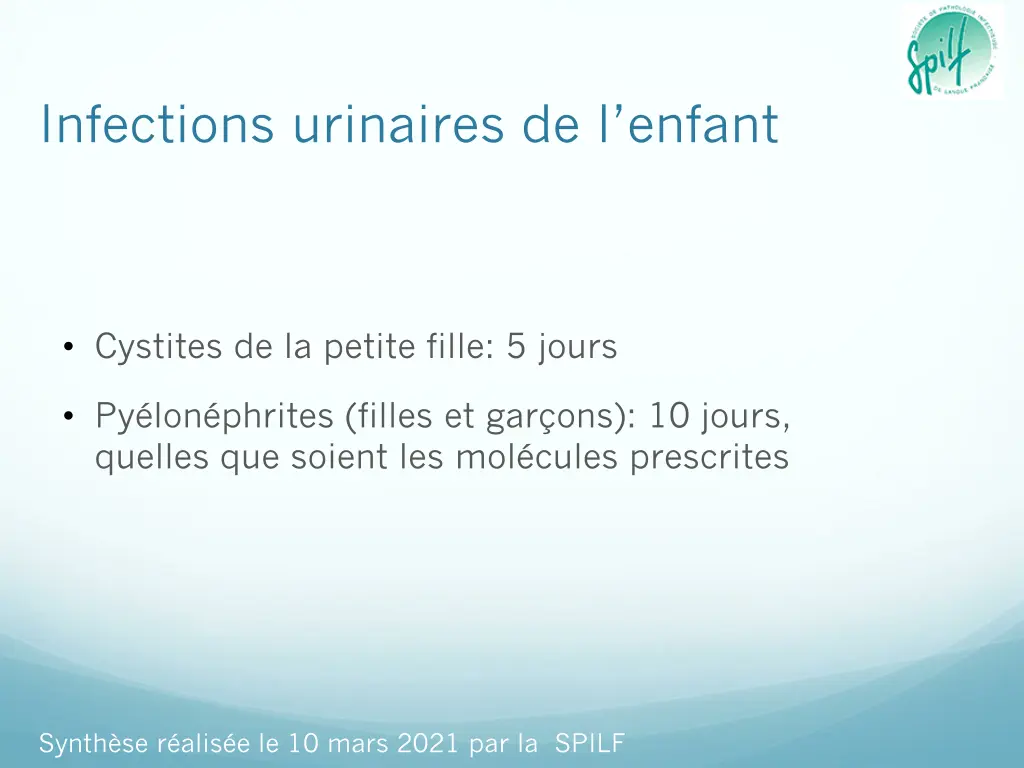 infections urinaires de l enfant