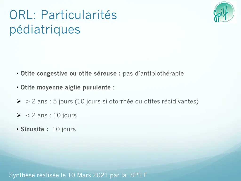 orl particularit s p diatriques