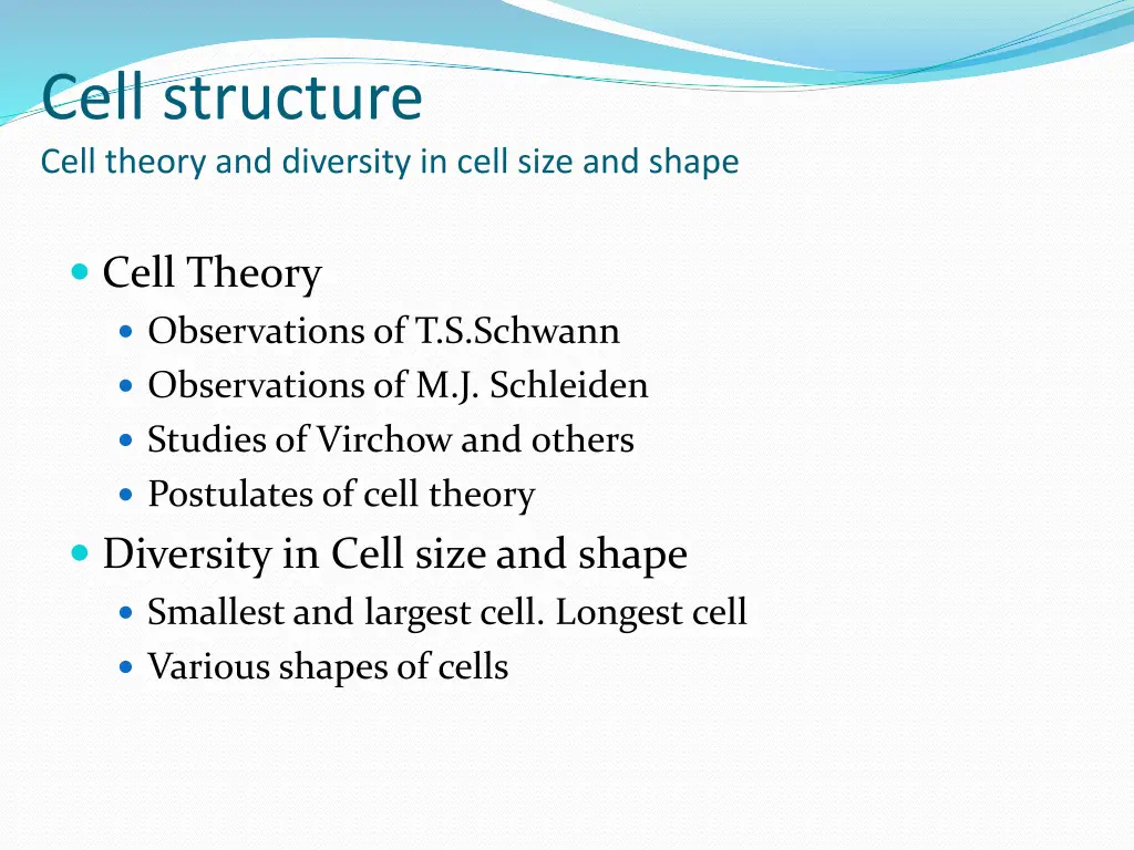 cell structure cell theory and diversity in cell