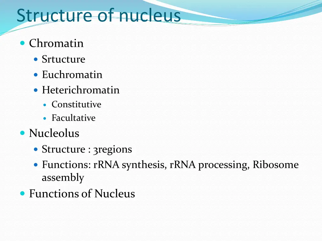 structure of nucleus