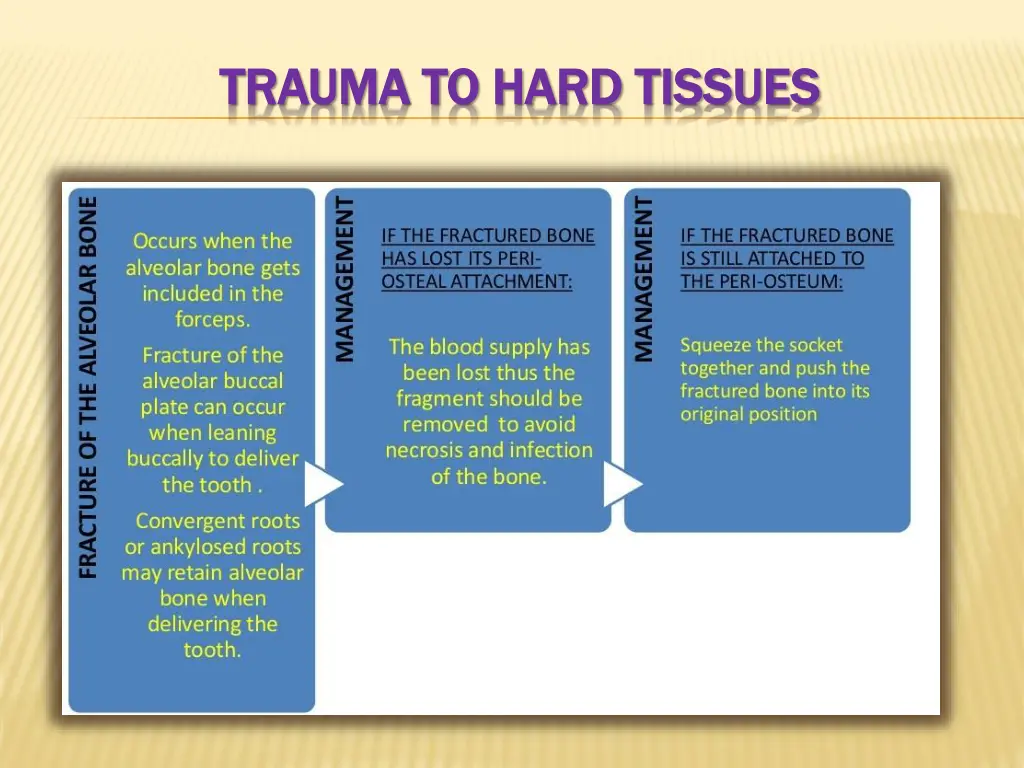 trauma to hard tissues trauma to hard tissues