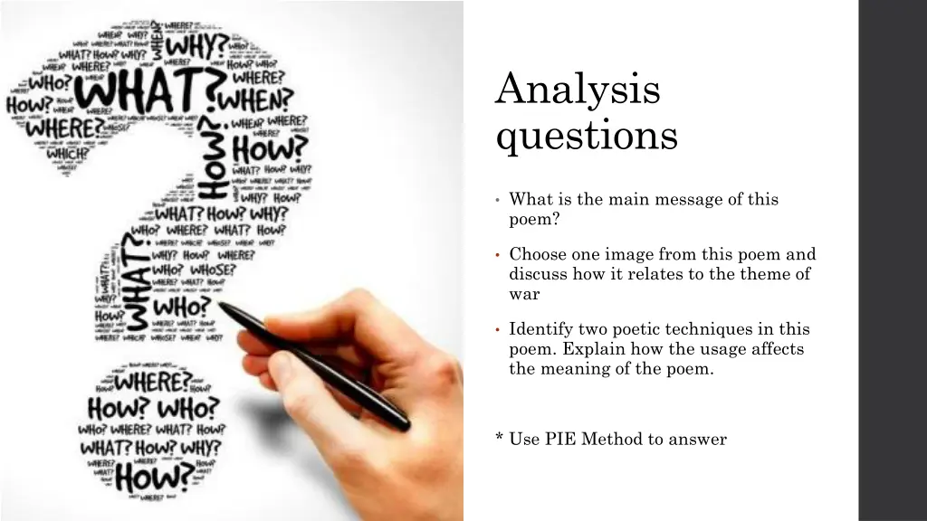 analysis questions