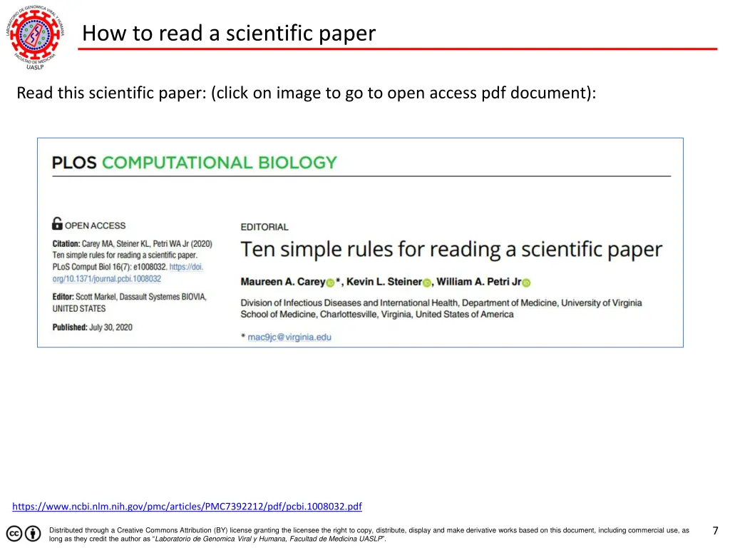 how to read a scientific paper