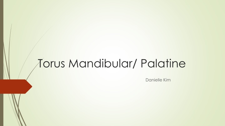 torus mandibular palatine