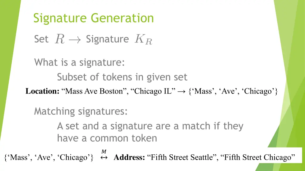 signature generation