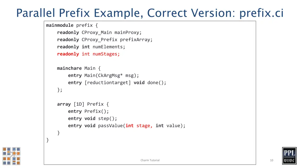 parallel prefix example correct version prefix