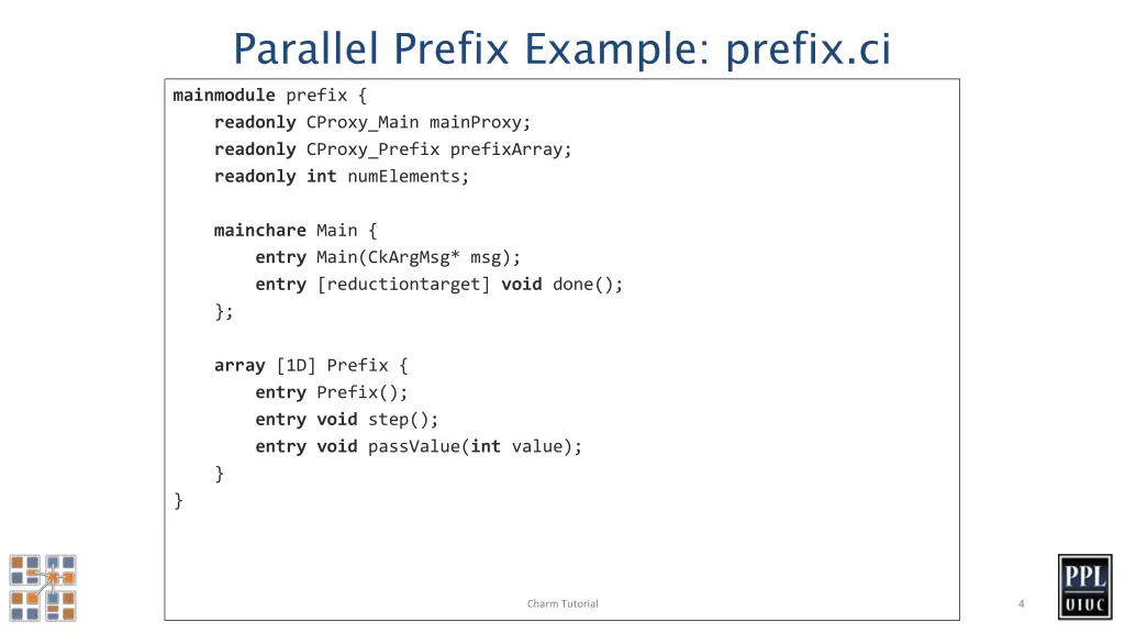 parallel prefix example prefix ci mainmodule