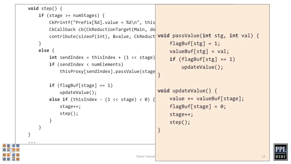 void step if stage numstages ckprintf prefix