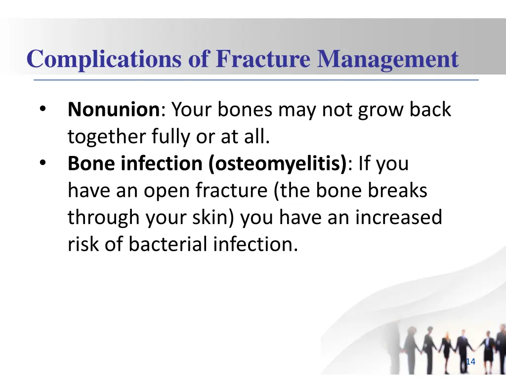 complications of fracture management 1