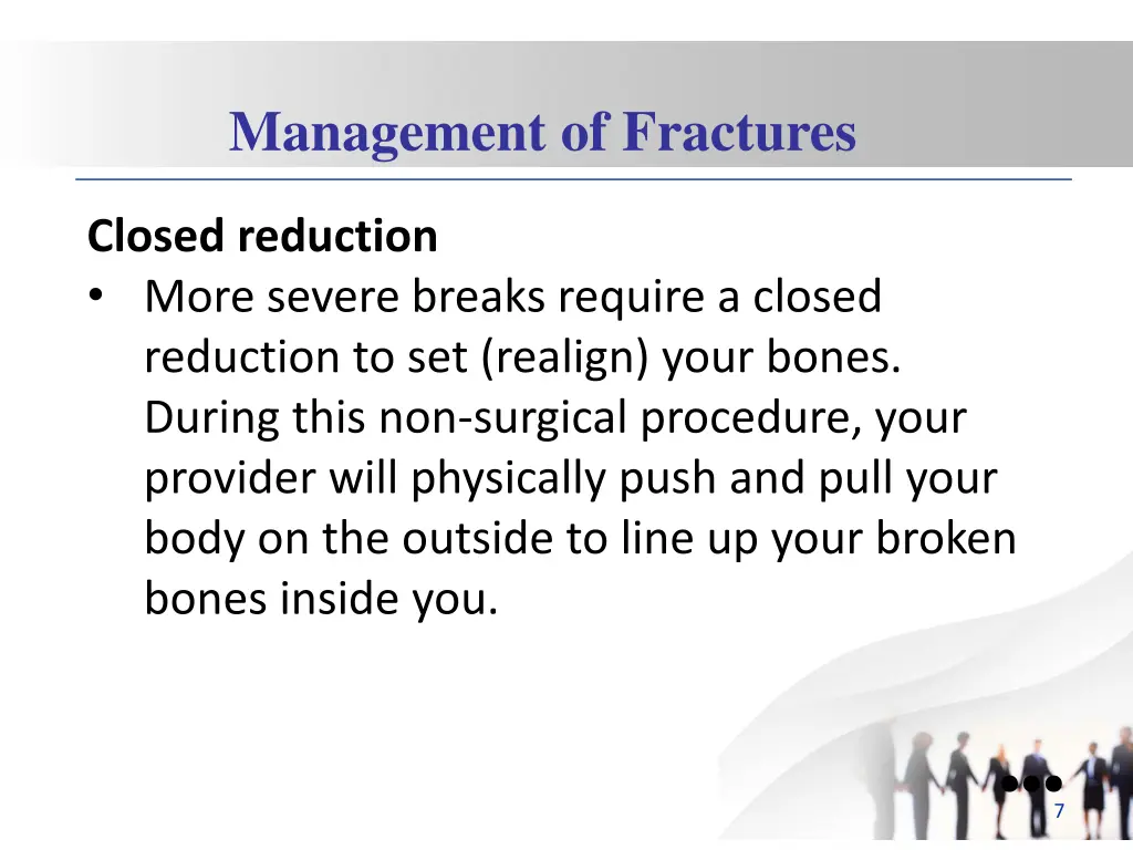 management of fractures 1