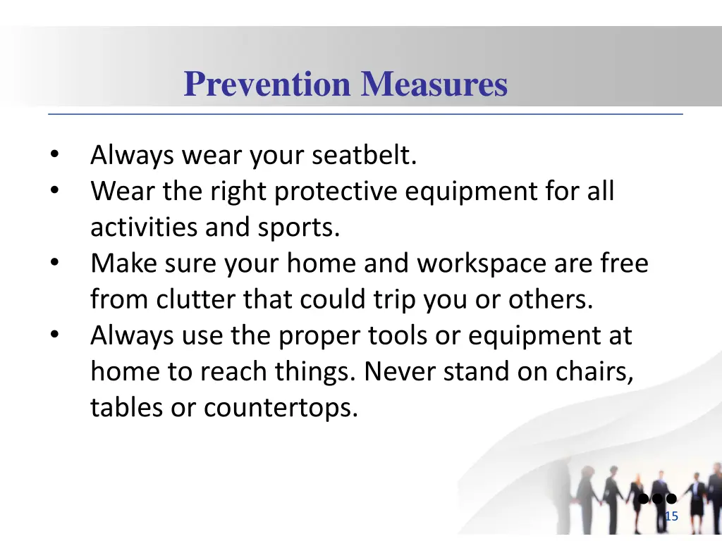 prevention measures