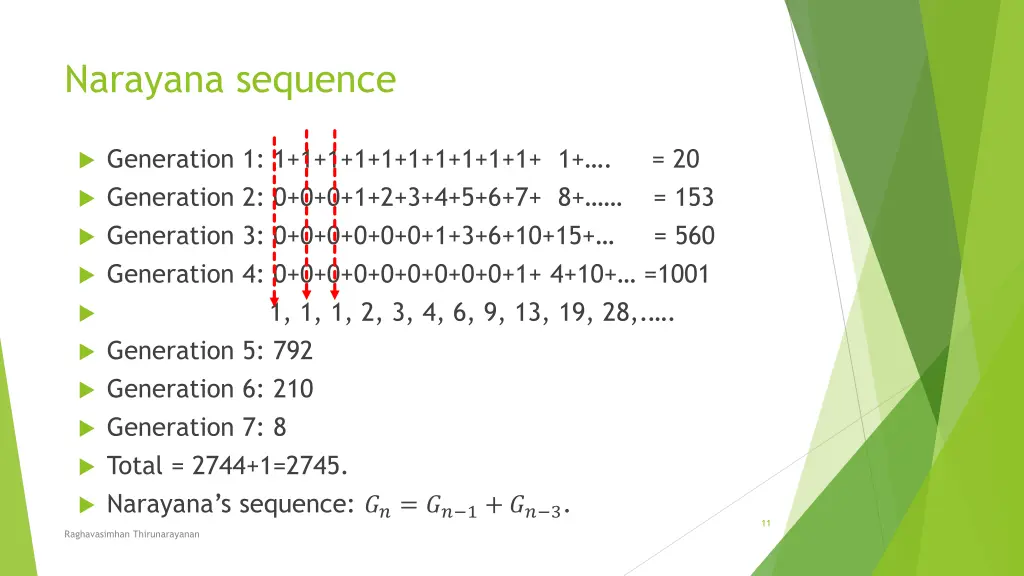 narayana sequence 2
