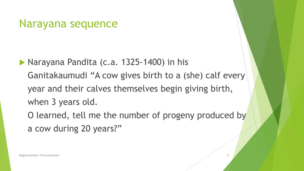 narayana sequence