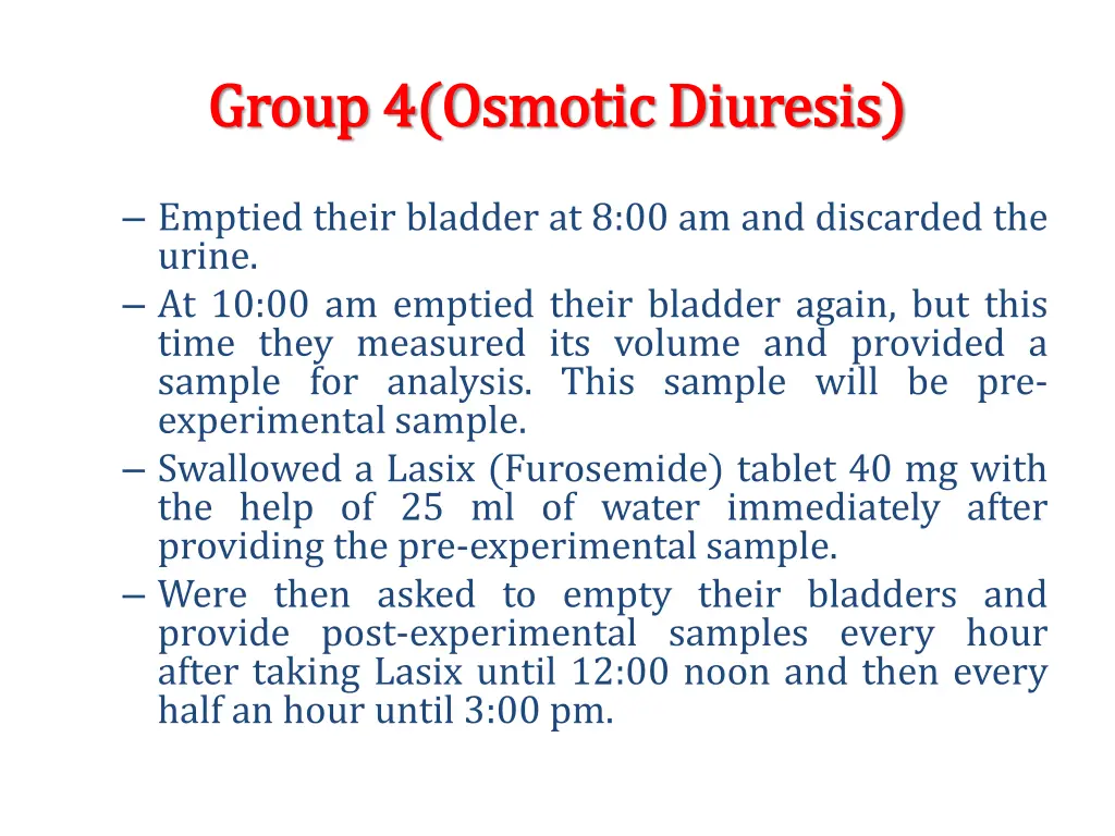 group group 4 4 osmotic diuresis osmotic diuresis