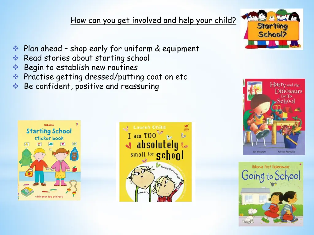 how can you get involved and help your child