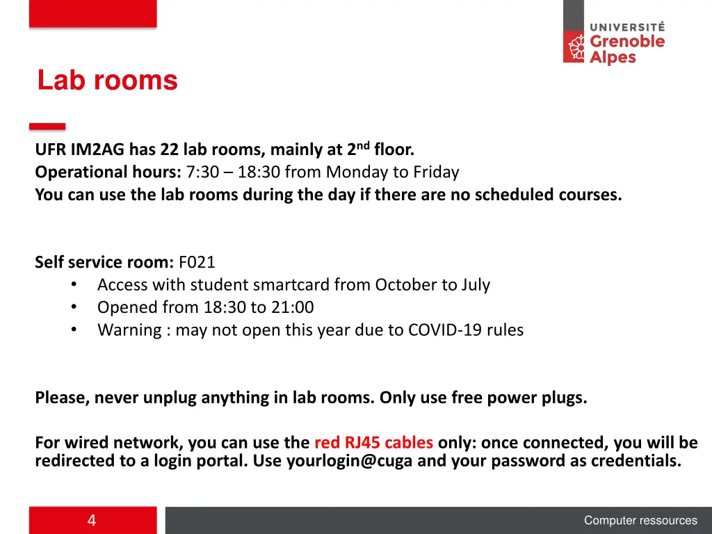lab rooms