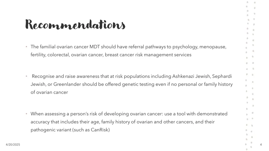 recommendations 2
