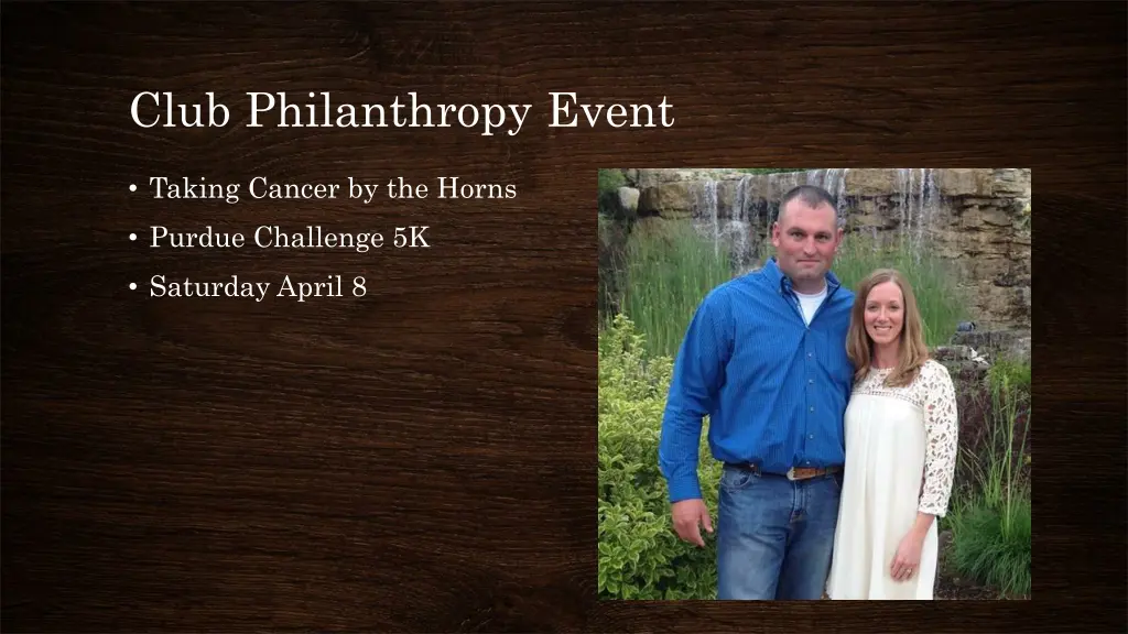 club philanthropy event
