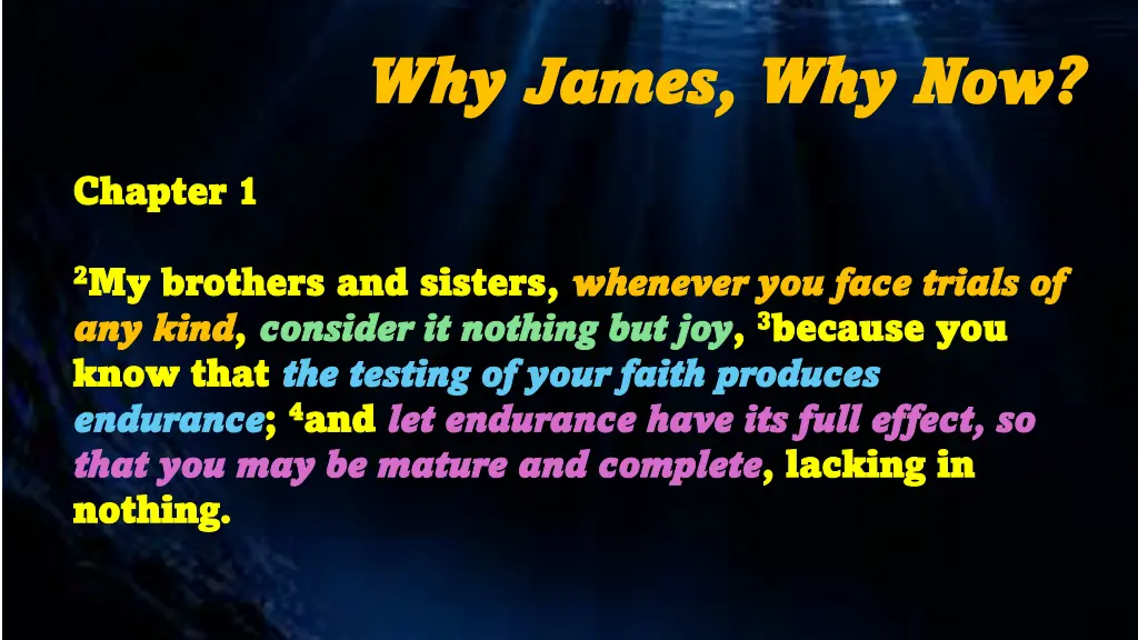 why james why james why now 1