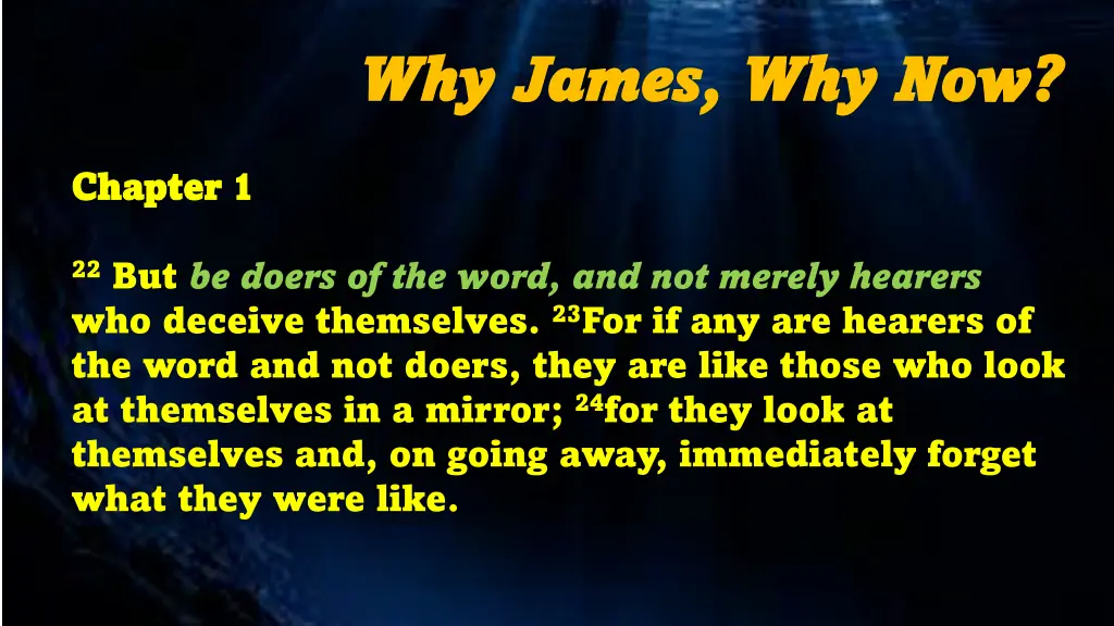why james why james why now 12