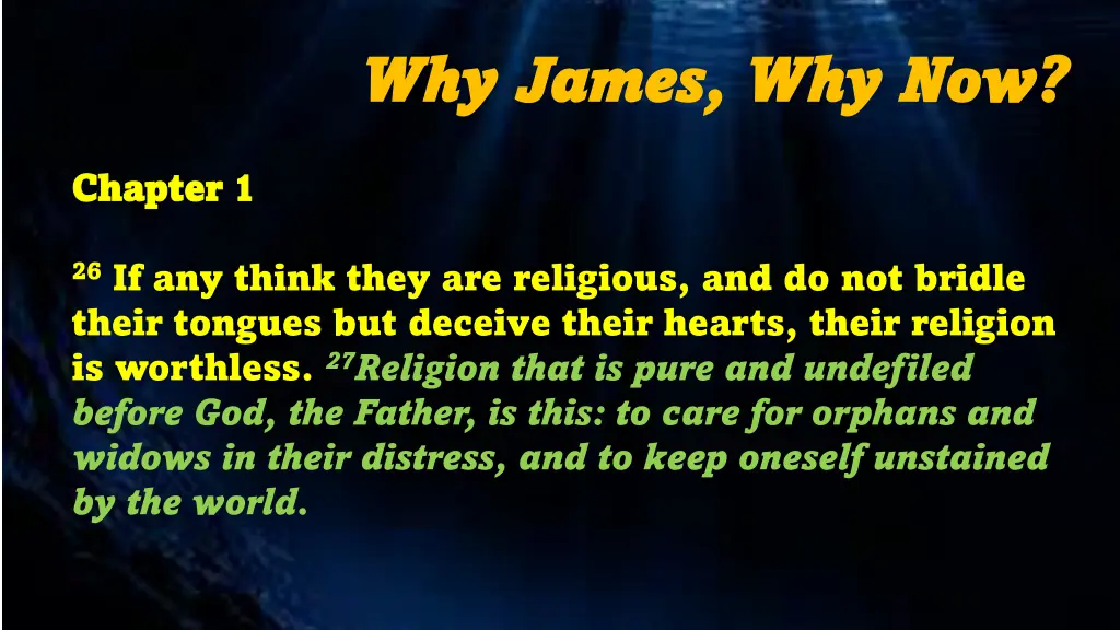 why james why james why now 14