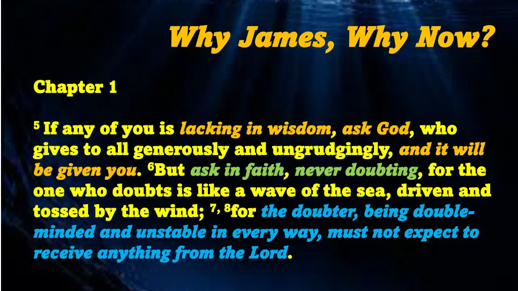 why james why james why now 3