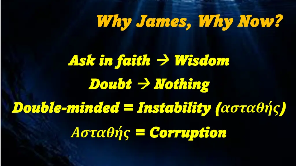 why james why james why now 4