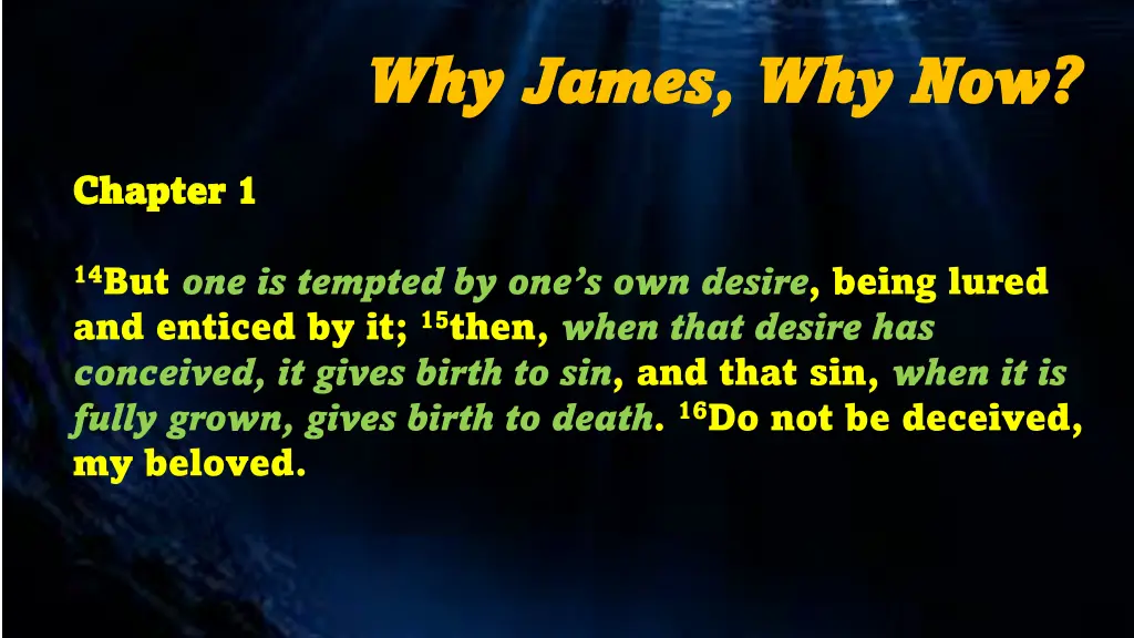 why james why james why now 8
