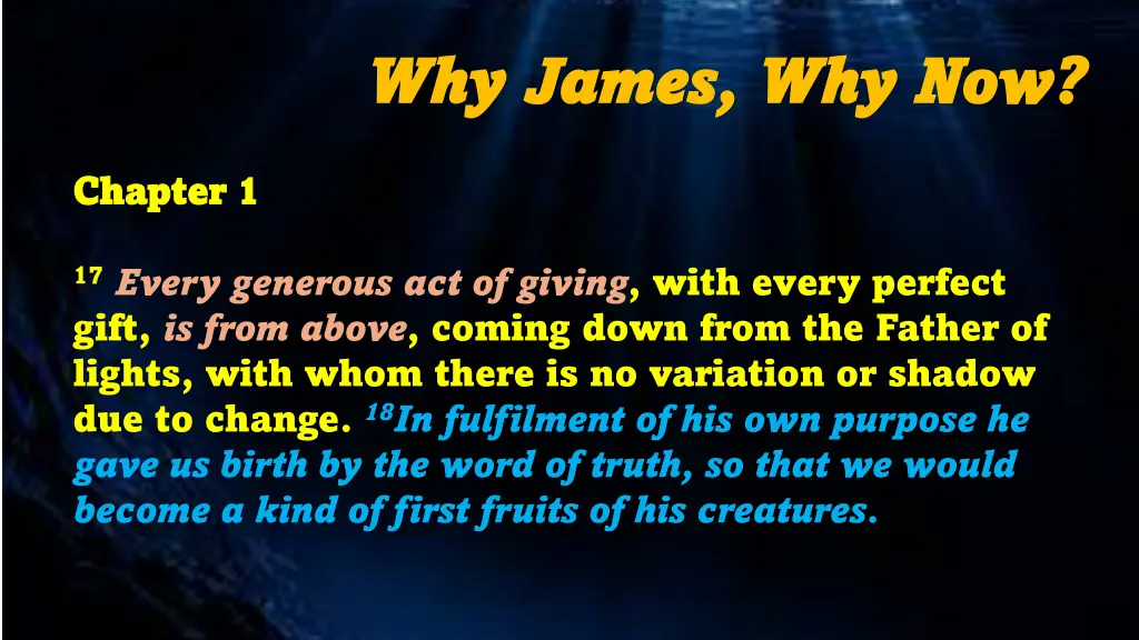 why james why james why now 9