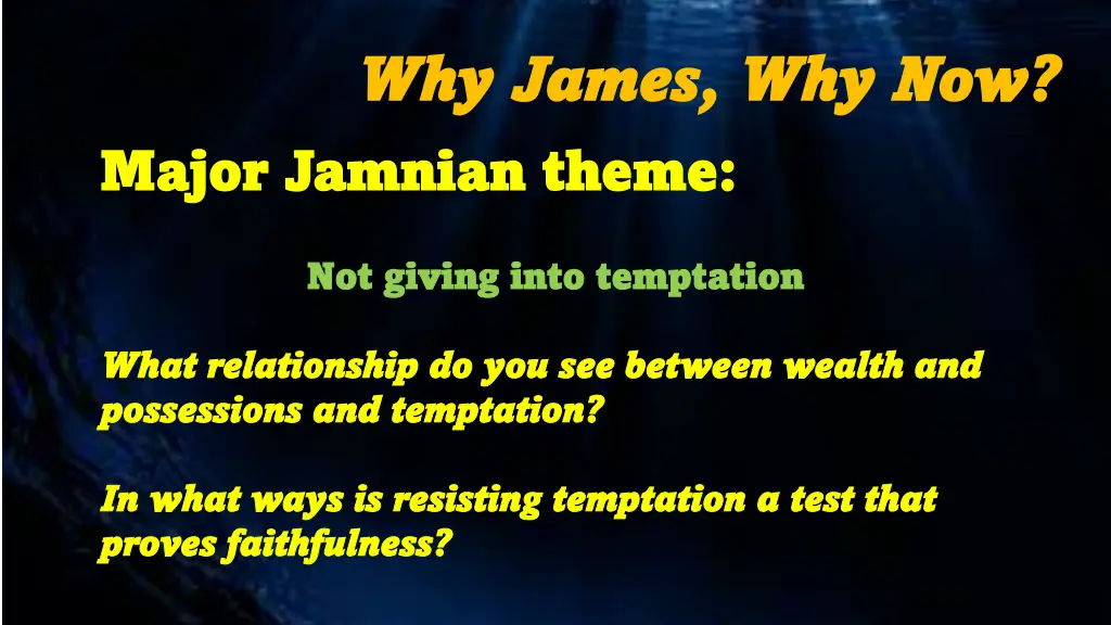why james why james why now major jamnian theme