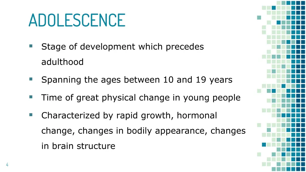 adolescence adolescence