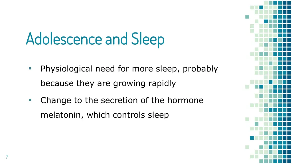 adolescence and sleep adolescence and sleep