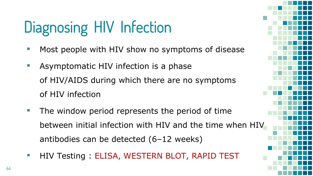 diagnosing hiv infection diagnosing hiv infection