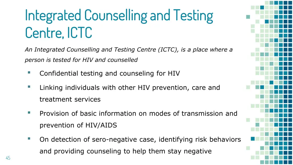 integrated counselling and testing integrated