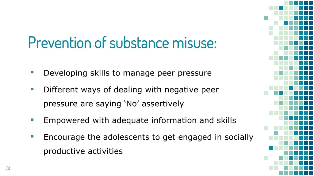 prevention of substance misuse prevention