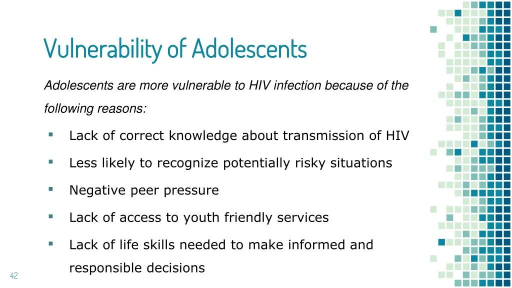 vulnerability of adolescents vulnerability