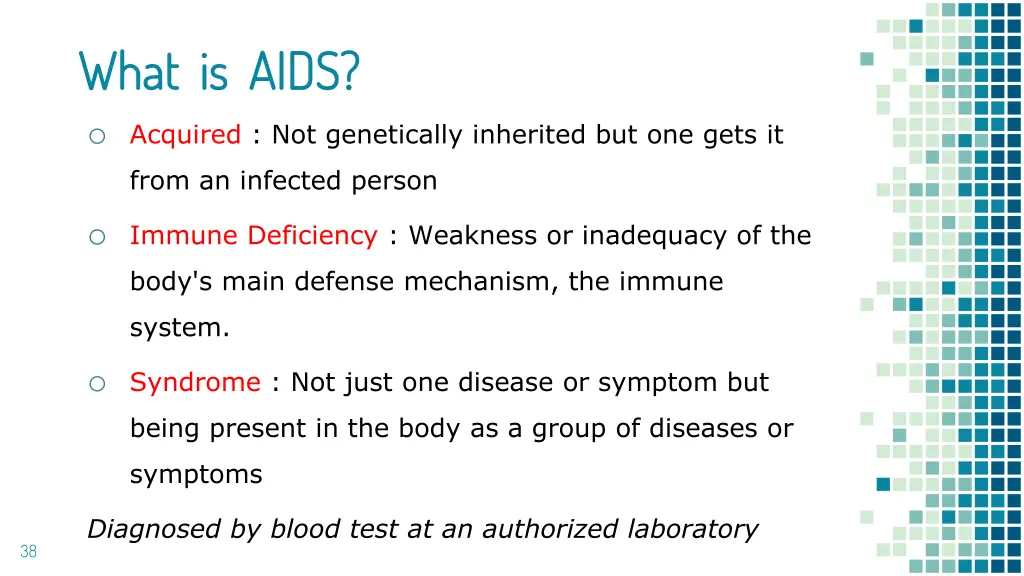 what is aids what is aids o acquired