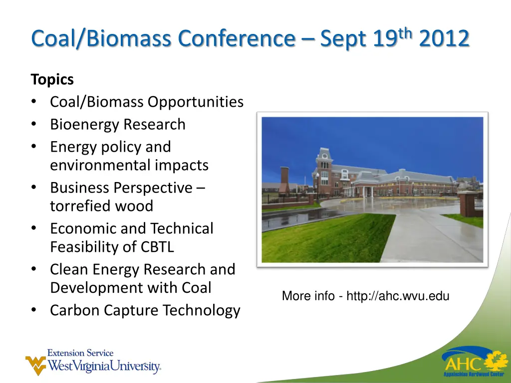 coal biomass conference sept 19 th 2012