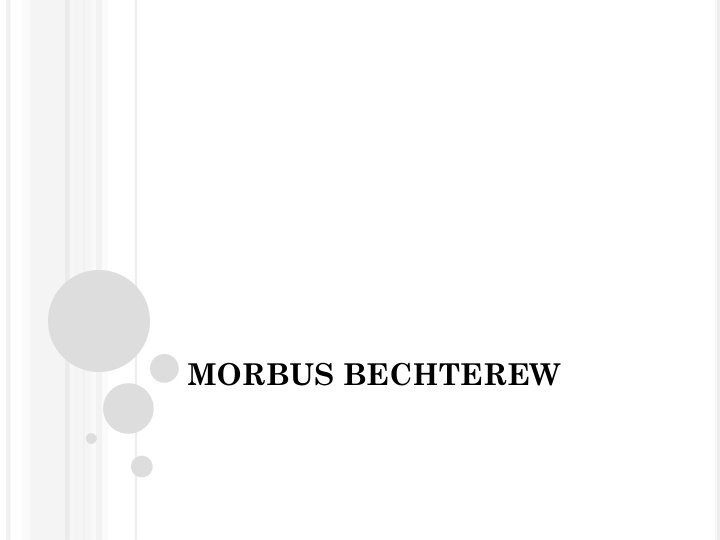 morbus bechterew
