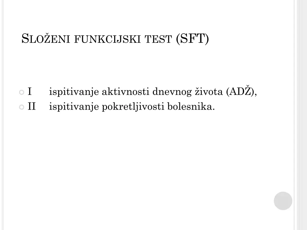 s lo eni funkcijski test sft
