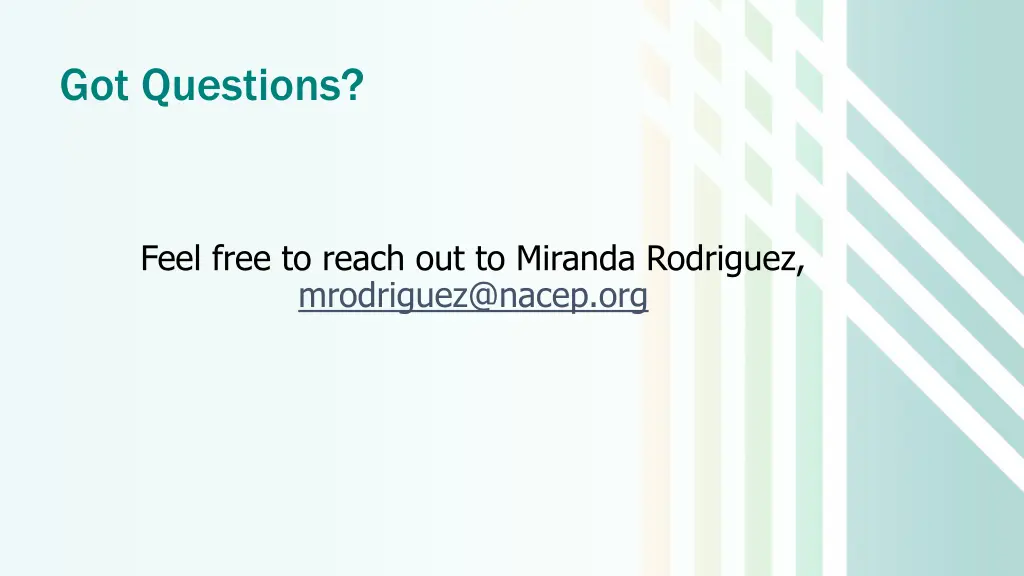got questions