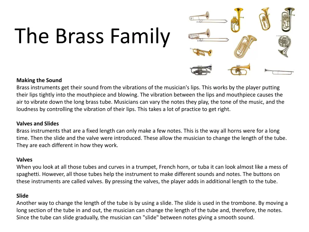 the brass family