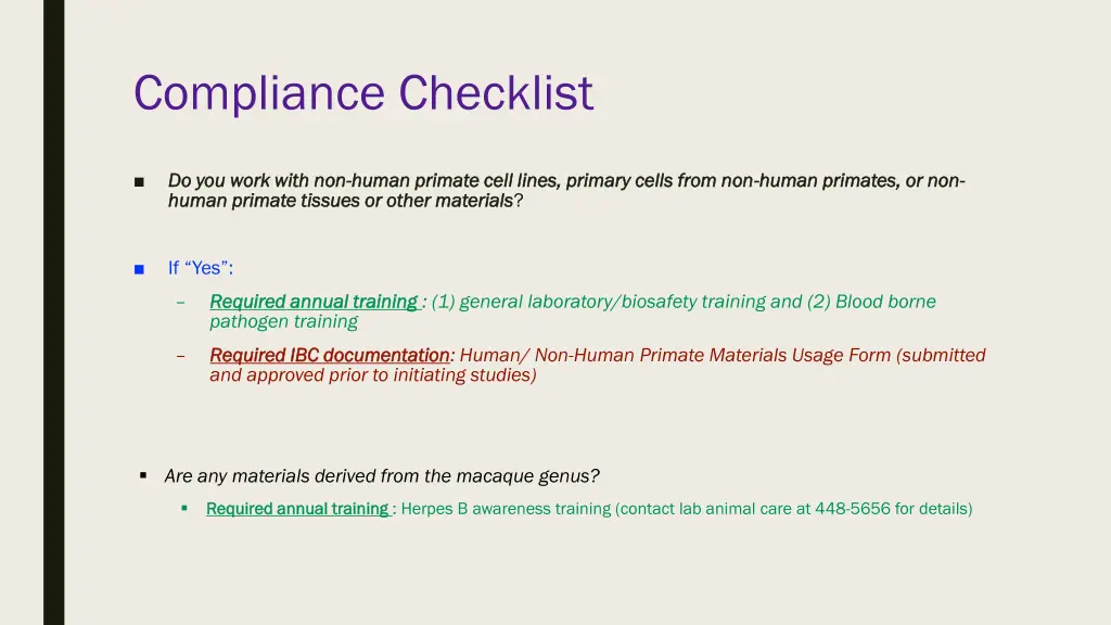 compliance checklist 4