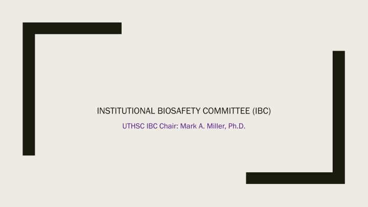 institutional biosafety committee ibc